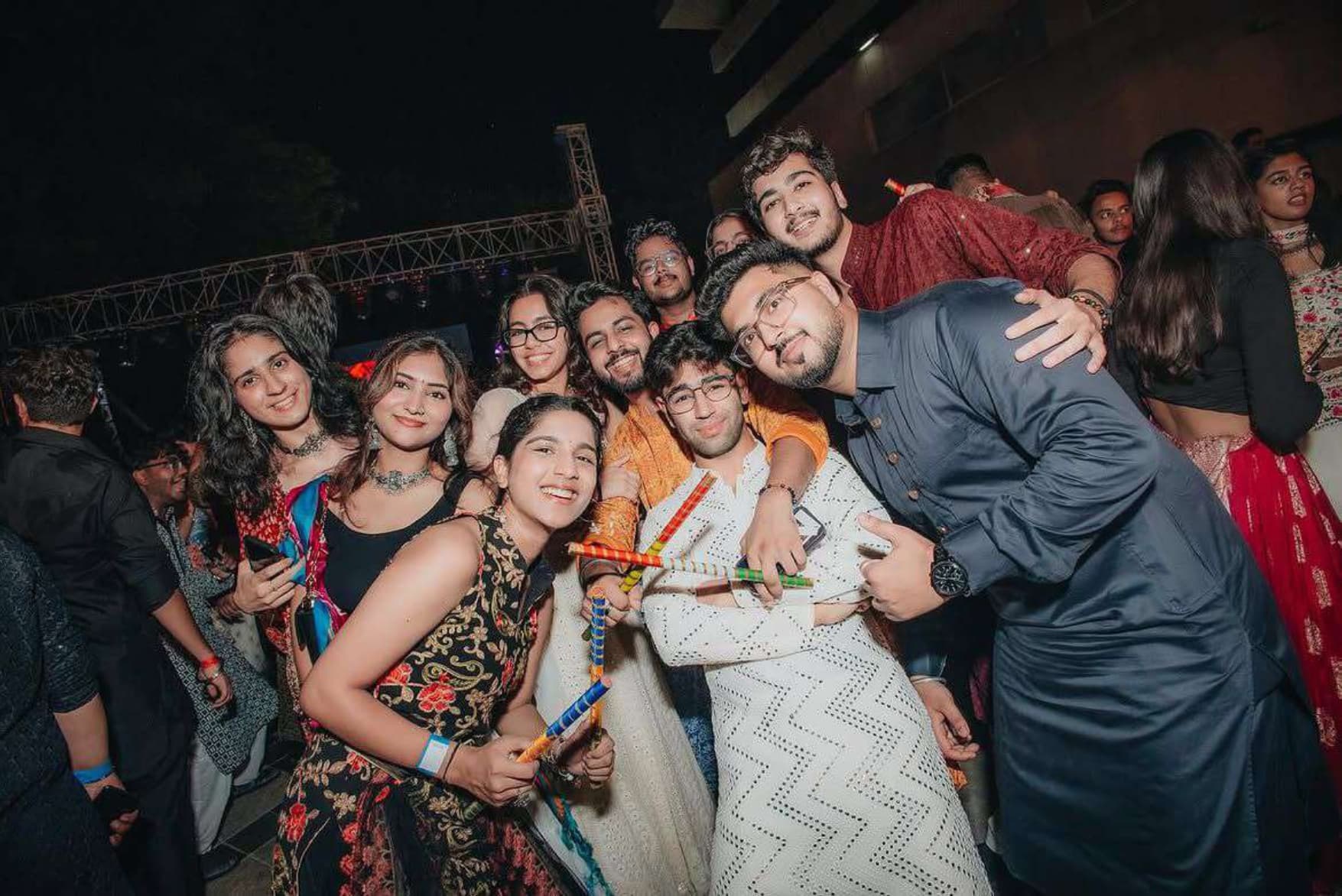 Last Year's Dandiya Night — High-Spirited Celebration
